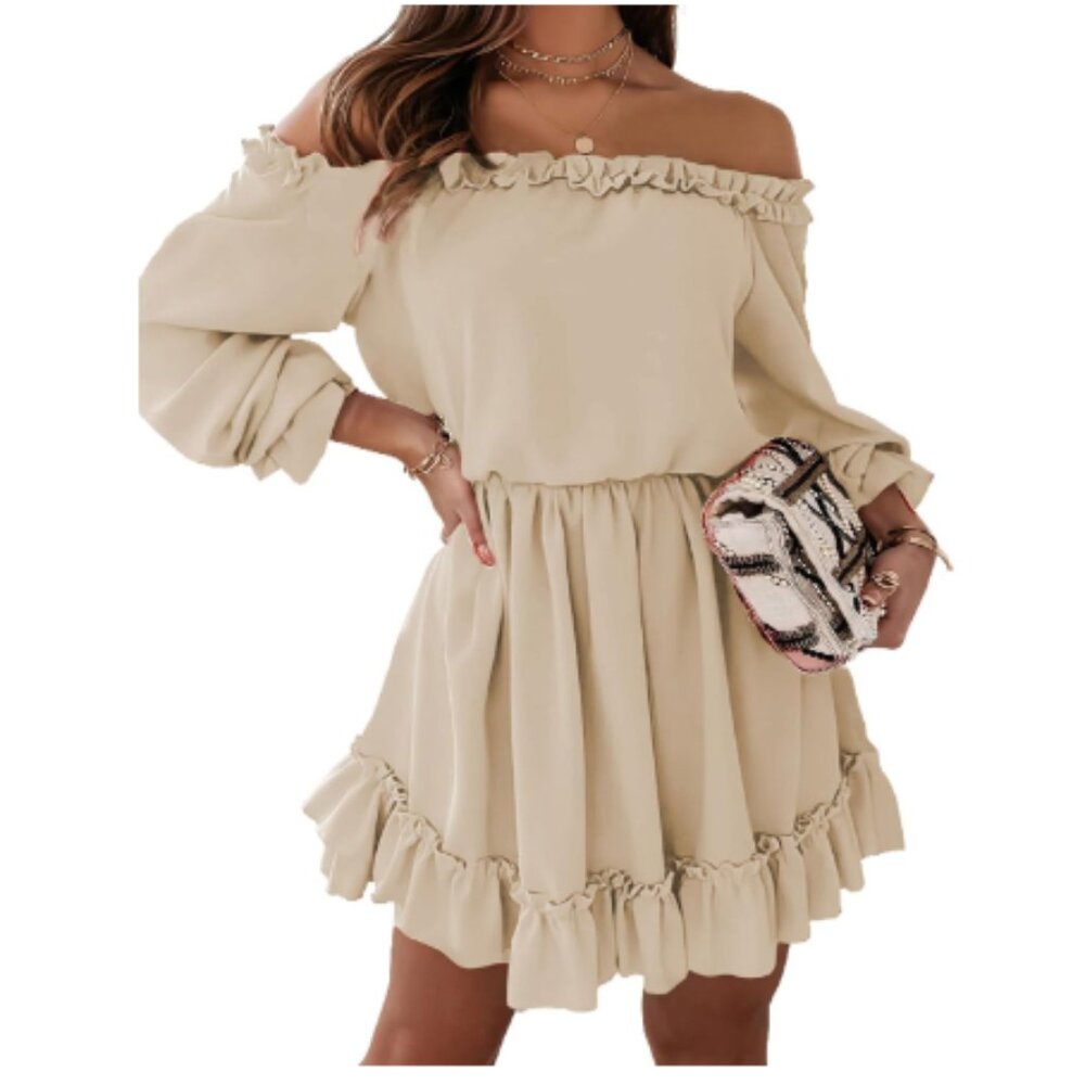 Dokotoo Womens Tan Dress Size L New